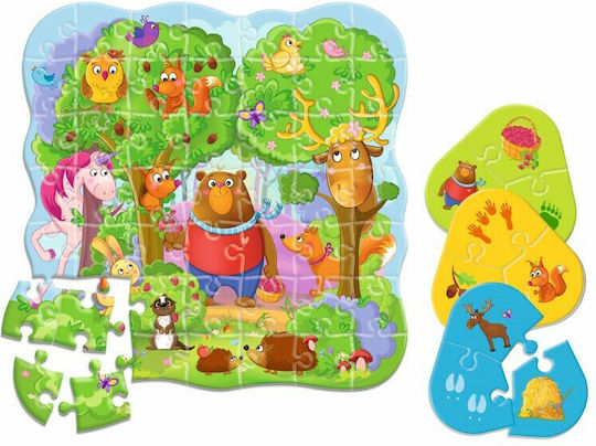 Παιδικό Puzzle Μαγικό Δάσος για 3+ Ετών 49pcs Roter Kafer