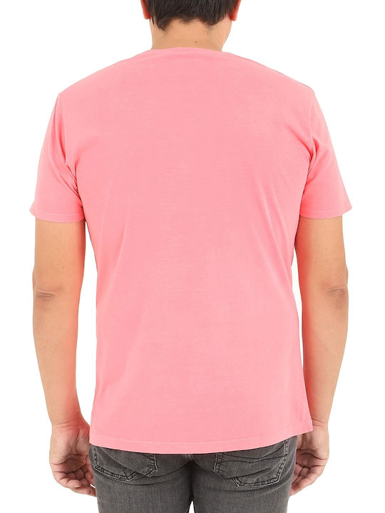 Beverly Hills Polo Club Herren T-Shirt Kurzarm Rosa