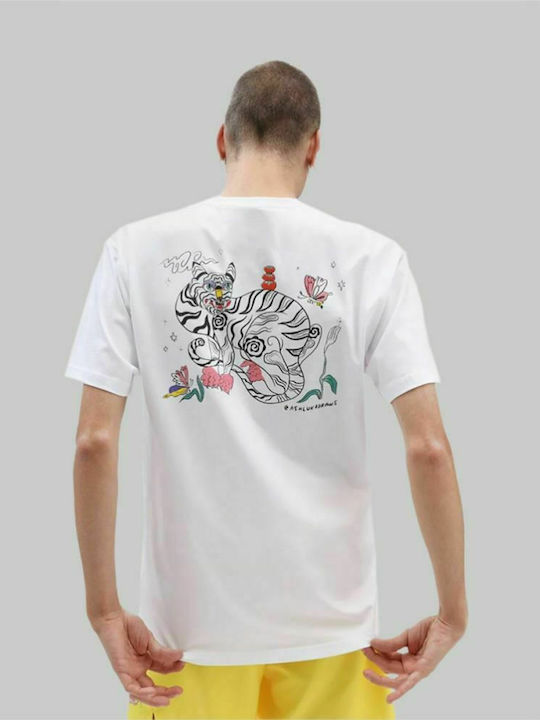 Vans T-shirt Bărbătesc cu Mânecă Scurtă Alb