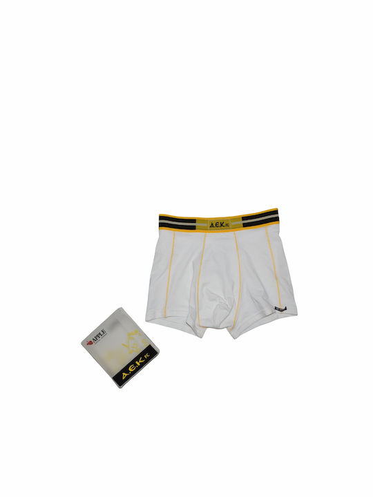 Apple Boxer Herren Boxershorts Weiß mit Mustern 1Packung