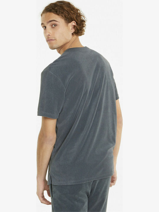 PUMA Classics Towelling Kurzarm T-Shirt Off White PUMA Classics Towelling Kurzarm T-Shirt Off White