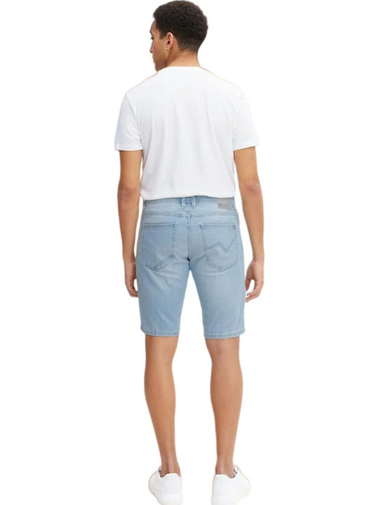 Herrenshorts Jeans Hellblau