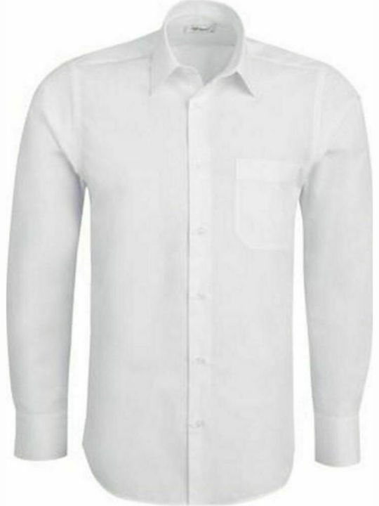 Poli Gianni Men's Shirt Long Sleeve Cotton White