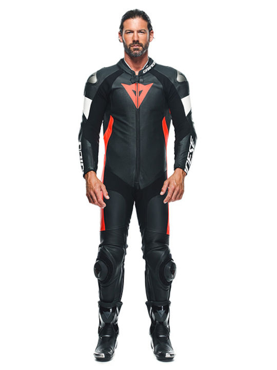Dainese Tosa 1 Ανδρική Δερμάτινη Φόρμα Αναβάτη Μοτοσυκλέτας Μαύρη