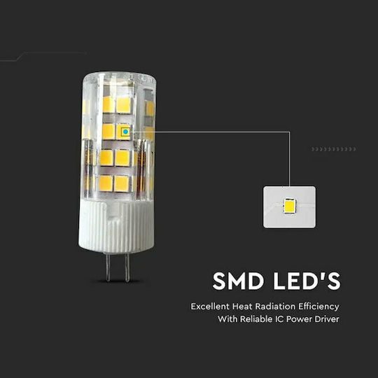 V-TAC Vt-234 LED Bulb 3.2W 140mm for Socket G4 and Shape MR16 Natural White 385lm