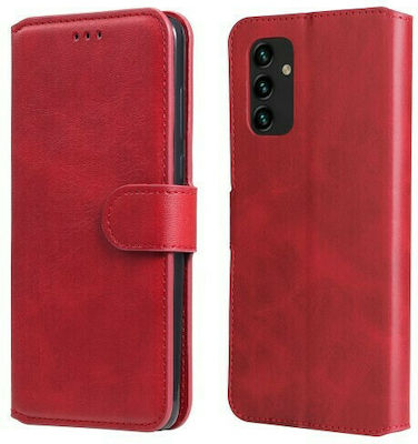 Synthetic Leather Wallet Red (Galaxy A13 4G)