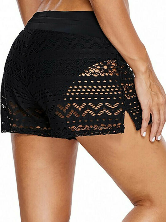 Merry See Black Beach Shorts Merry See Black Beach Shorts