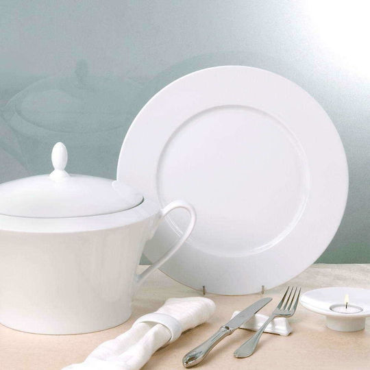 Cryspo Trio Suzana White Porcelain Dinnerware Set 20pcs