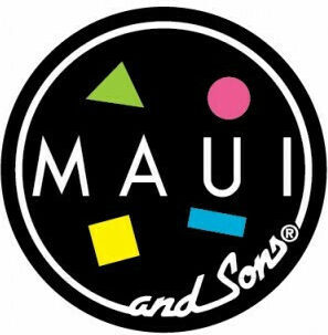 Maui & Sons Folding Beach Umbrella Aluminum Diameter 2.2m with UV Protection and Air Vent Black