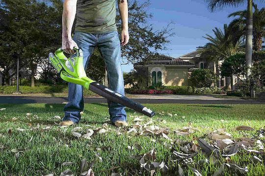 Greenworks GD40BVK4 Gartenlaubbläser Handheld mit Volumenregulierung