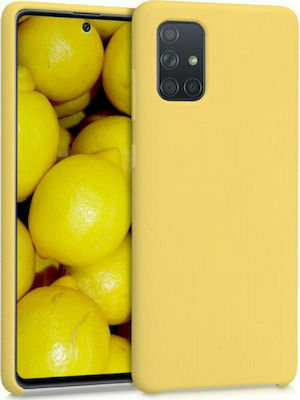 Oem Θήκη Σιλικόνης Matt Για Xiaomi Redmi 9T / Poco M3 / 9 Power / Note 9 4G Κίτρινο