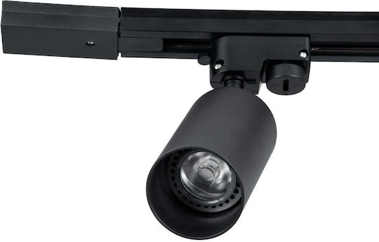 GloboStar Leo Spot mit 4 Lichtern und mit Fassung GU10 in Schwarz Farbe