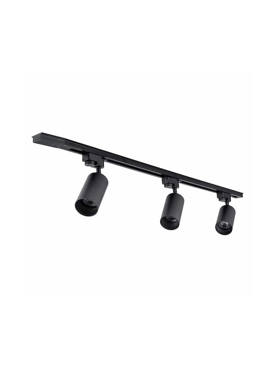 GloboStar Leo Triple Spot with Socket GU10 in Black Color