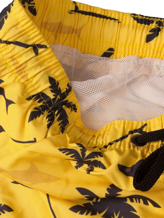 Palm Trees Ανδρικό Μαγιό Σορτς Κίτρινο Floral