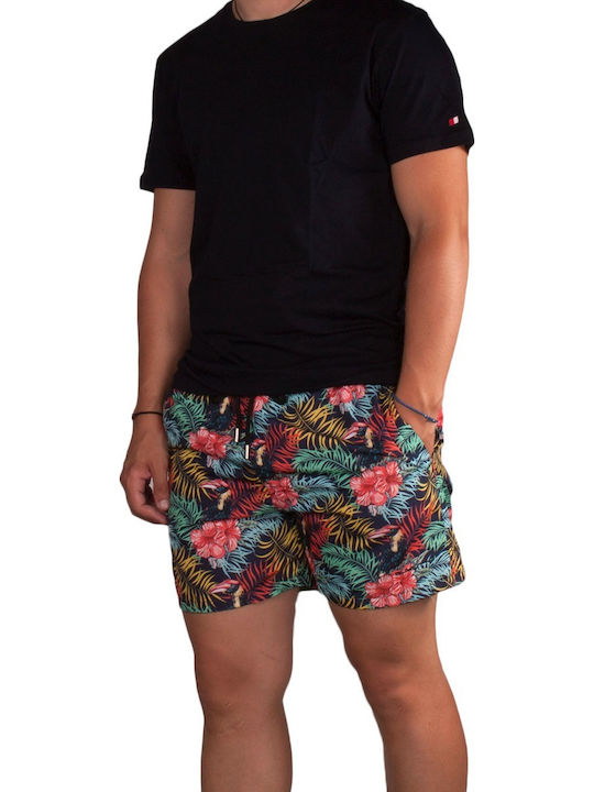 Exotic Men's Swimwear Shorts Blue/Green/Yellow/Red Floral