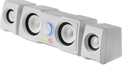 Mars Gaming MS22 2.2 Speakers with RGB 35W White