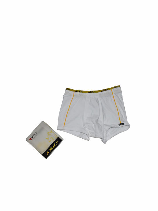 Apple Boxer Herren Boxershorts White / Yellow mit Mustern 1Packung