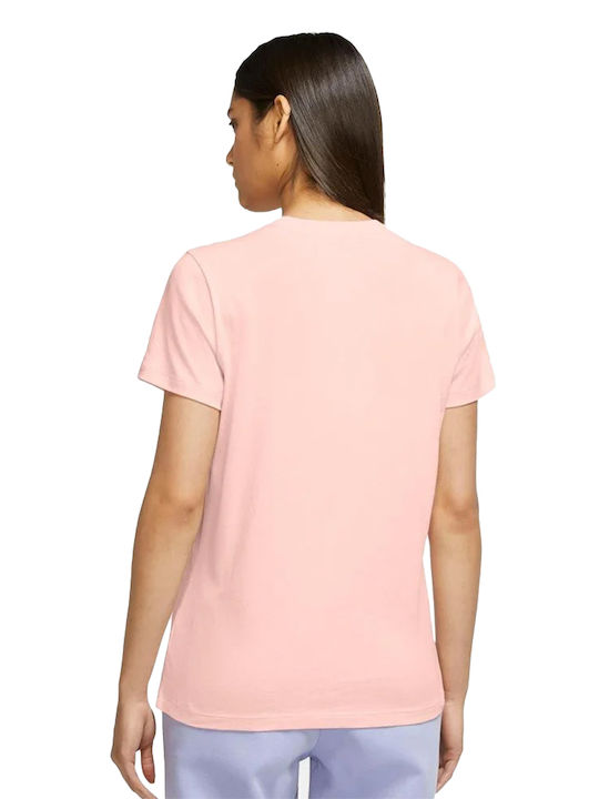 Nike Sportswear Γυναικείο Αθλητικό T-shirt Ροζ