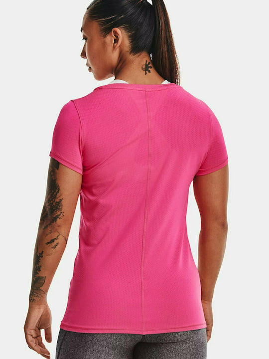 Under Armour HeatGear Femeie Sport Tricou Uscare rapidă Fuchsia