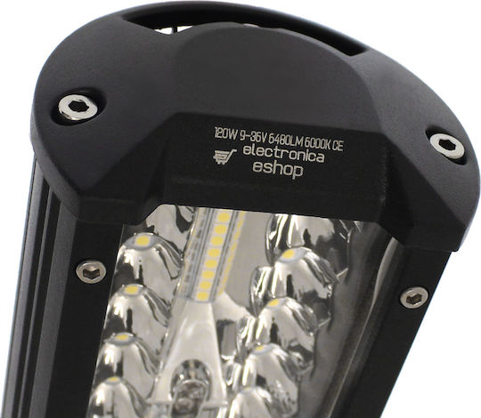 Waterproof Headlights Car in Bar Shape LED Universal 9 - 36V 120W 16.2cm 1pcs