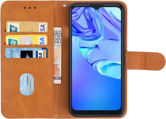 TCL Back Cover Leather Magnetic Brown (TCL 305, 30 SE, 306 & Sharp Aquos V6, V6 Plus)