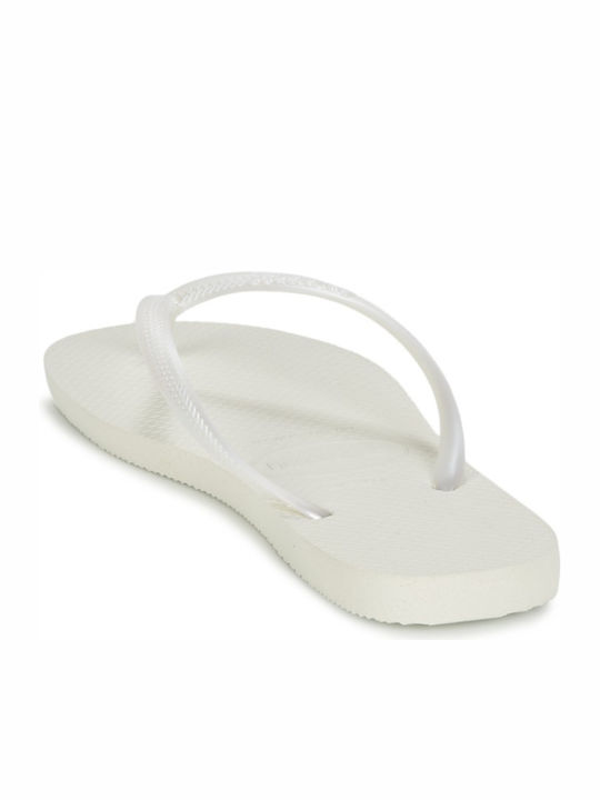 Slim Women's Flip Flops White