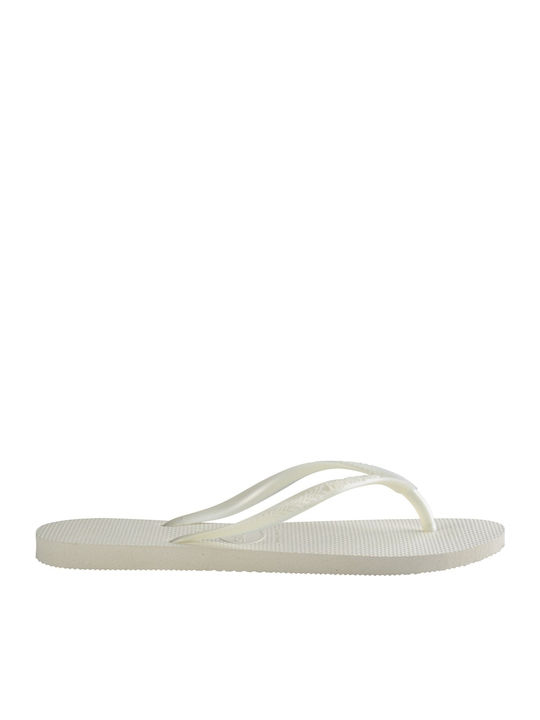 Slim Women's Flip Flops White