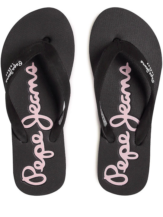 Bay Beach Women's Flip Flops Black