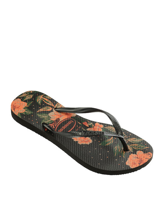 Slim Organic Flip Flops in Black Colour