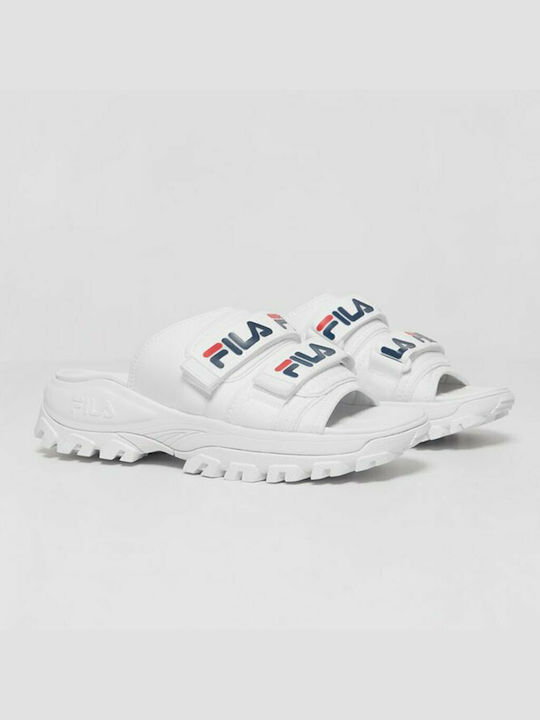 Outdoor Women's Platform Slides White