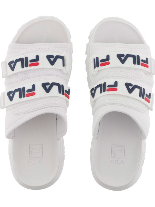 Outdoor Women's Platform Slides White
