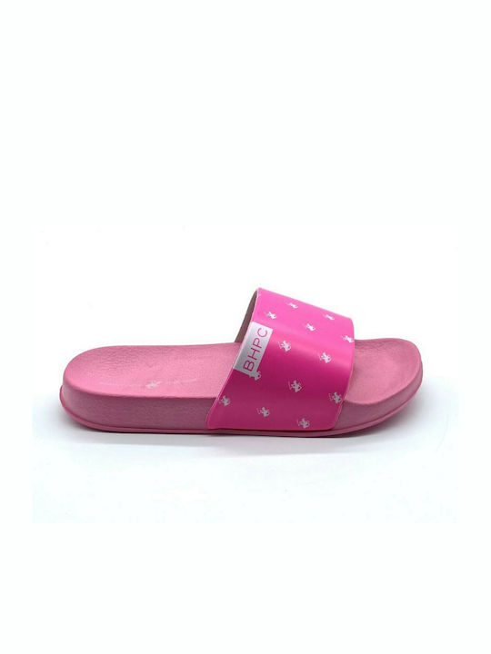 Beverly Hills Polo Club Women's Slides Fuchsia