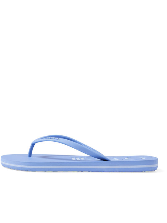 Profile Logo Women's Flip Flops Light Blue