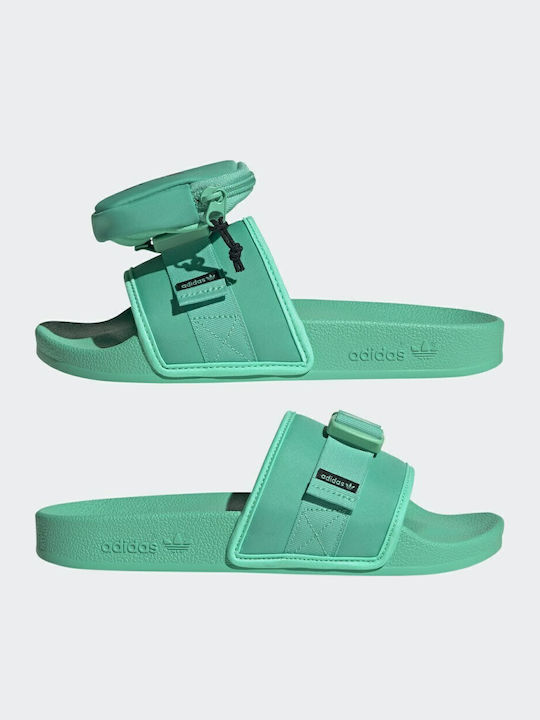 Pouchylette Women's Slides Hi-Res Green / Core Black