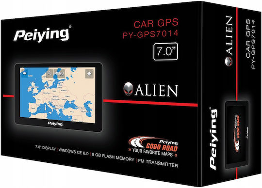 Peiying Συσκευή Пловдив GPS Alien ме Откриване 7" USB & Слот за карта