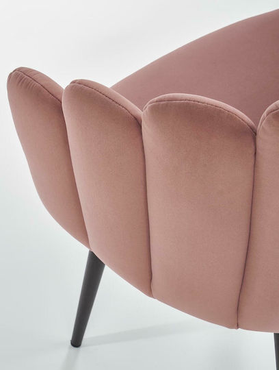Ambros Sessel Samt Rosa 65x62x85cm