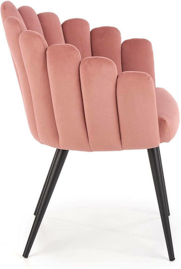 Ambros Sessel Samt Rosa 65x62x85cm