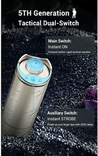 Klarus Rechargeable Flashlight LED IPX8 with Maximum Brightness 1200lm K10 CR123 Red