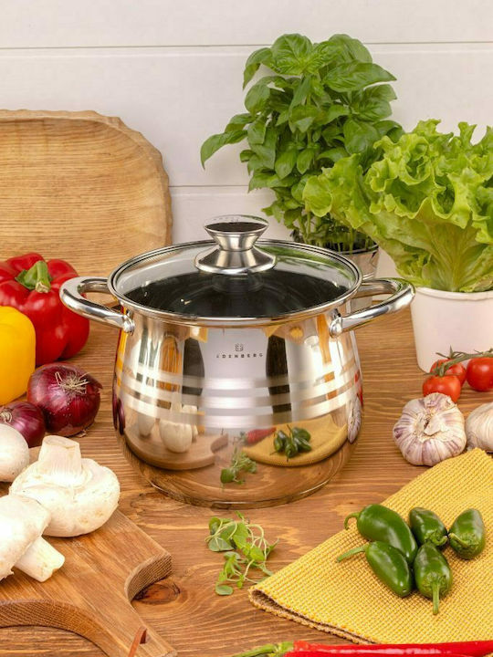 Edenberg Deep Stainless Steel Pot 4lt / 18cm