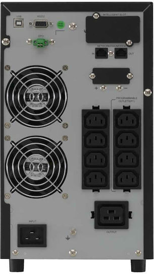 Online Usv-Systeme Xanto 3000 Unitate UPS On-Line 3000VA 3000W Cu 9 Prize De Curent Alternativ IEC