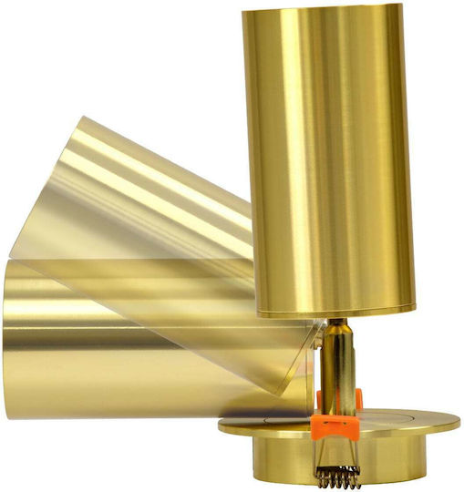 GloboStar LEO Single Spot with Socket GU10 in Gold Color