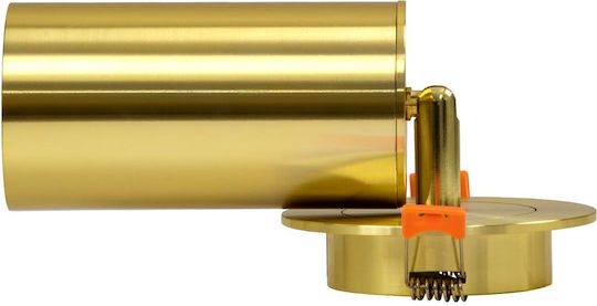 GloboStar LEO Single Spot with Socket GU10 in Gold Color