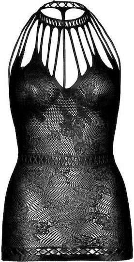 Leg Avenue Lace Mini Dress With Cut-Outs Black D-231380