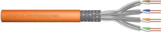 Digitus S/FTP Cat.7 (10Gbps) Network Cable Ethernet Without Terminated 25m Orange