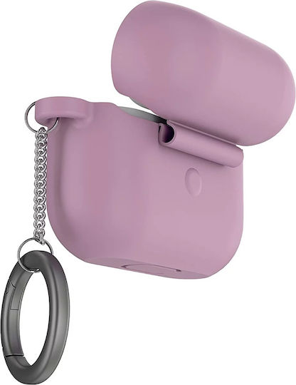 Ghostek Tunic Θήκη Σιλικόνης με Γάντζο σε Ροζ χρώμα για Apple AirPods 3