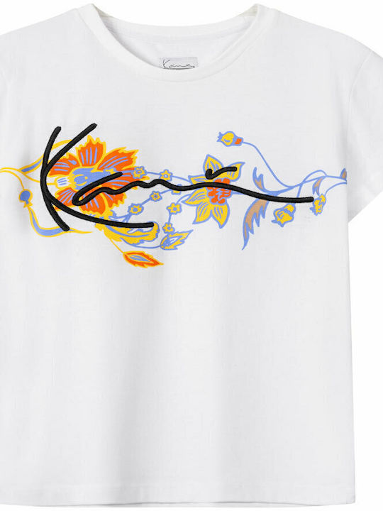 Women's T-shirt Floral White