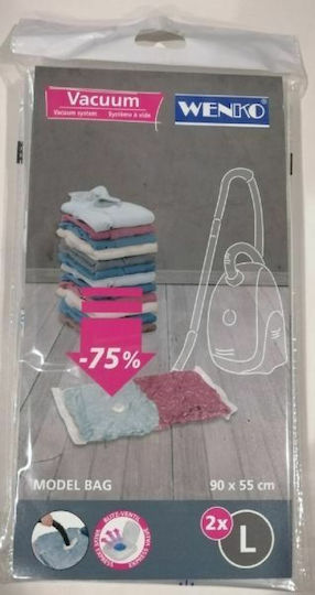 Wenko Πλαστική Σακούλα Αποθήκευσης Ρούχων 90x55cm 2τμχ Wenko Πλαστική Σακούλα Αποθήκευσης Ρούχων 90x55cm 2τμχ