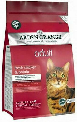 Arden Grange Adult Dry Food for Adult Cats with Chicken / Potatoes 8kg