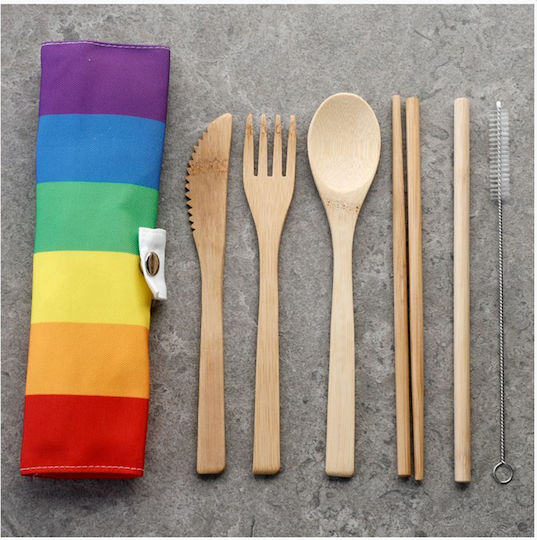 Rainbow Eco Ножове И Вилици 8 Бройки Rainbow Eco Ножове И Вилици 8 Бройки