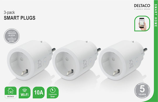Deltaco Smart Einzelne Steckdose 3Stück